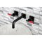 Kingston Brass KS6125CKL Two-Handle Wall Mount Bathroom Faucet, Oil Rubbed Bronze KS6125CKL - alternate 6